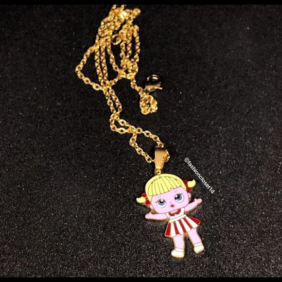 SURPRISE LOL DOLL NECKLACE stainless steal NEW - Picture 3 of 4